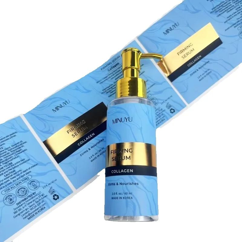 Luxury Skincare Labels - Adesivi biodegradabili stampati personalizzati|Etichette impermeabili in